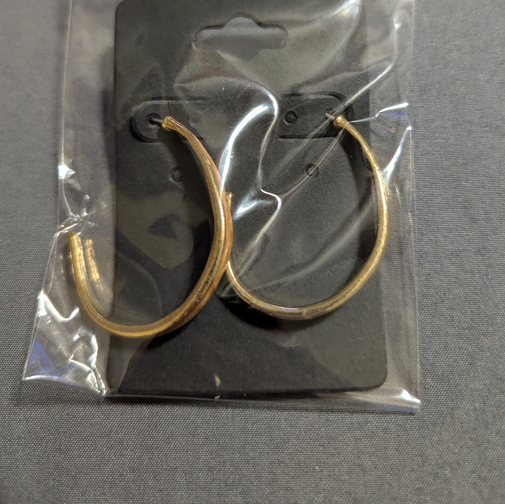 Elegant Gold Enamel Earrings